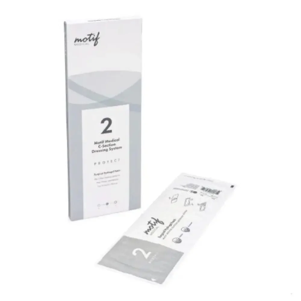 NEW Motif Medical Protect C-Section Dressing System surgical hydrogel patch Heal
